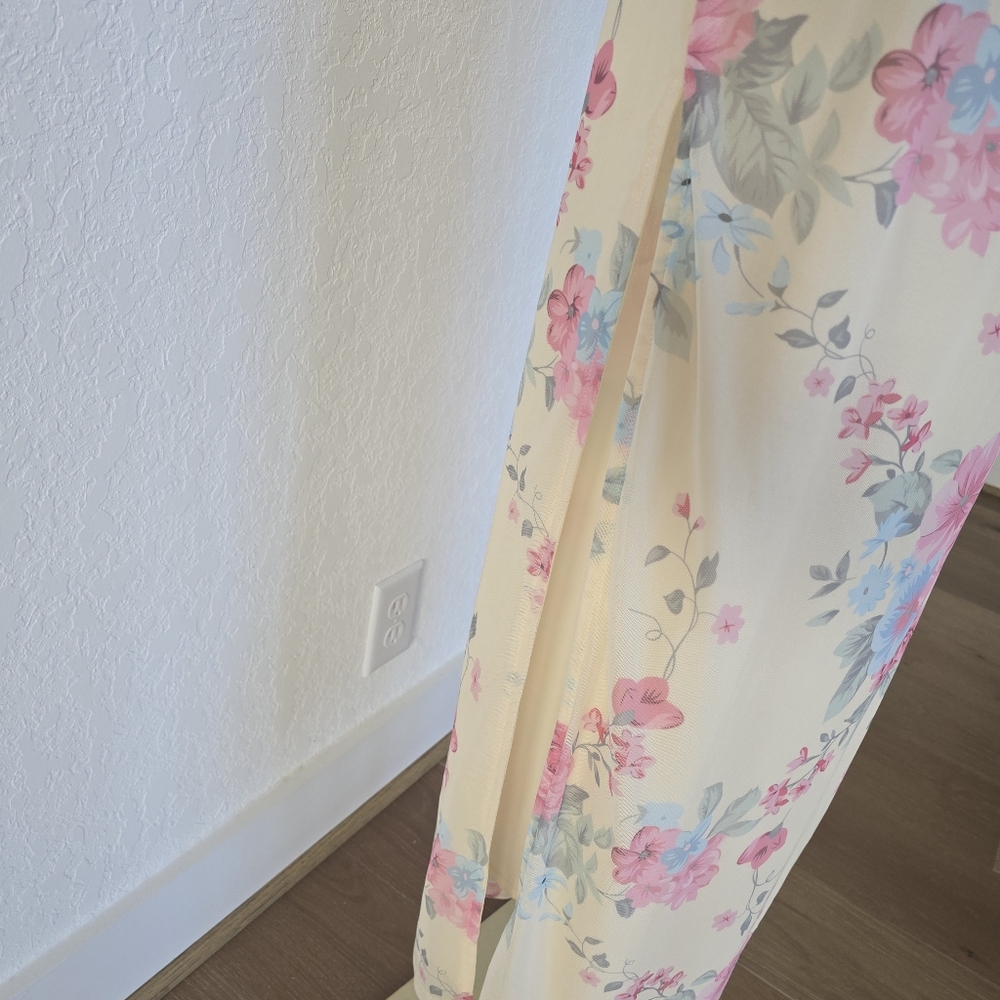 Cottagecore Floral Lace Maxi Dress Romantic Slip Dress Small - Picture 8 of 14